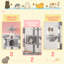 74'' H Carpet Cat Tree Condos and Platforms Included, with Scratching Posts and Basket-900153344