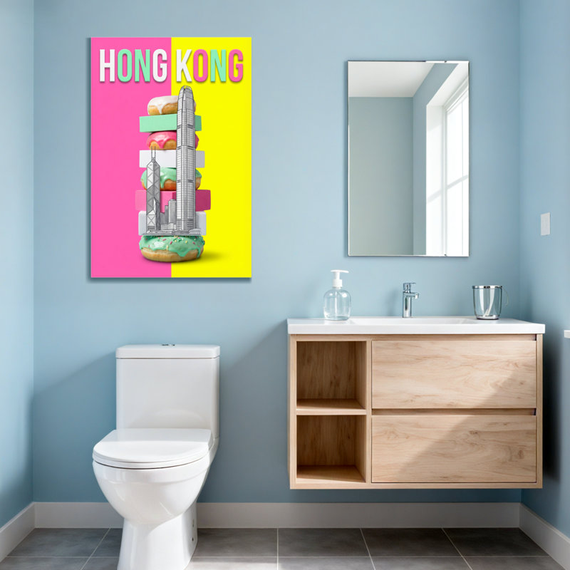 «Scenic & Cityscapes», impression d'art coloré de Donuts, H 18 po x l 12 po