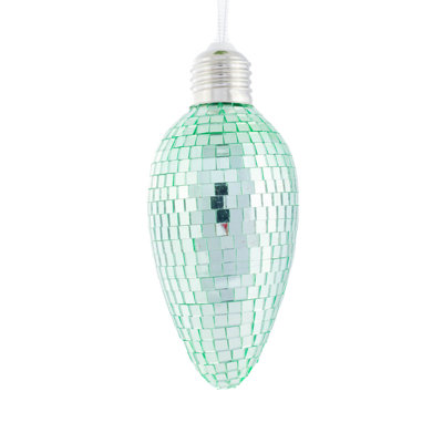 Ensemble d'ornement d'ampoule disco à miroir suspendu de 6