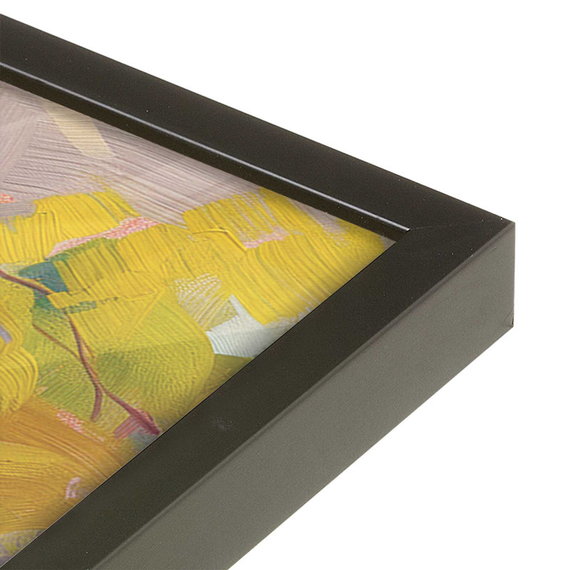 «Nocturne Sunset Soiree V2 (Square)», impression encadrée sur papier par Azure Artisanal Studio, Noir satiné
