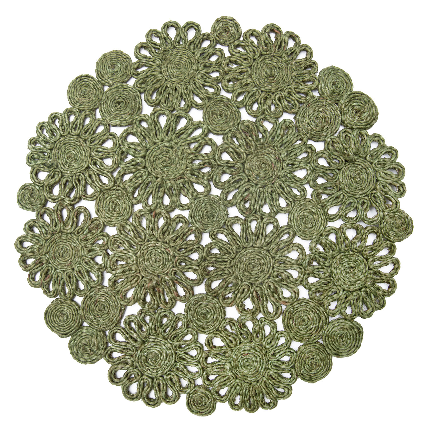 Bladwell Jute Placemat, Green