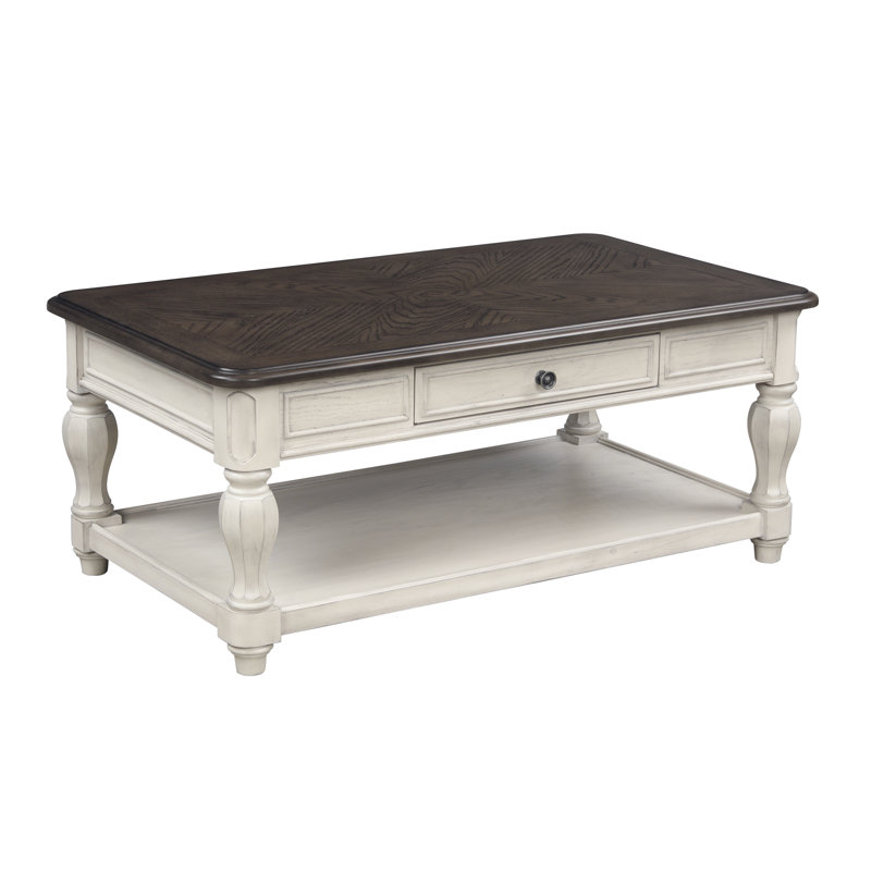 Table basse à deux tons avec rangement