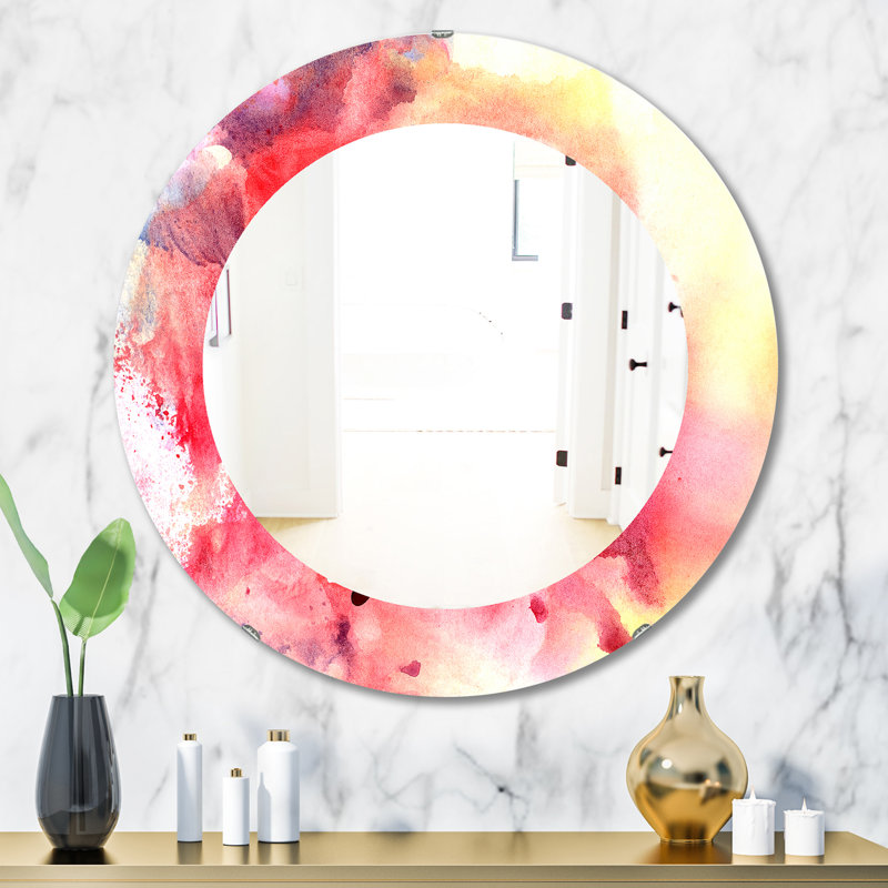 Miroir mural, H 31,5 po x l 31,5 po, Abstrait