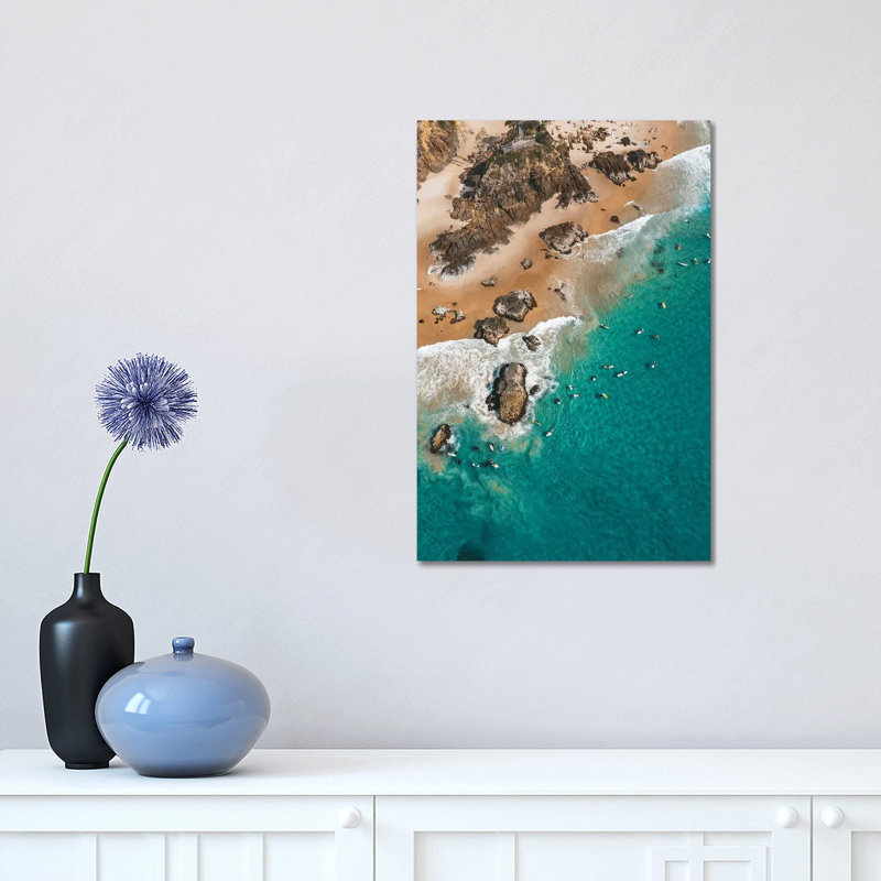 Point Break Byron Surfers by James Vodicka - Wrapped Canvas Gallery-Wrapped Canvas Giclée, 45.72cm H x 30.48cm W