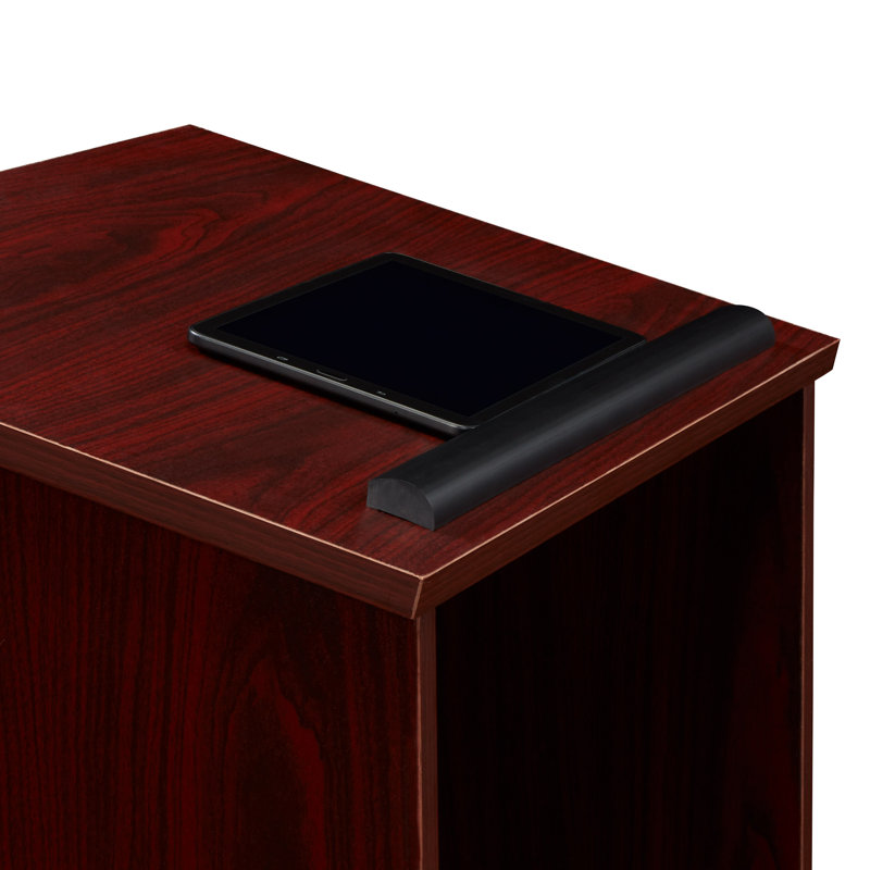 Mahogany Melamine Laminate Scratch-Resistant Full Lectern