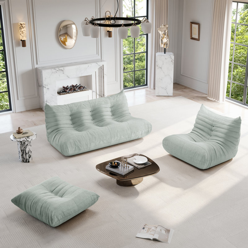 Canapé paresseux, canapé rembourré sans accoudoirs, méridienne de fauteuil à billes Fireside, canapé à plancher à compression Canapé à billes moderne et confortable en plusieurs couleurs pour le salon