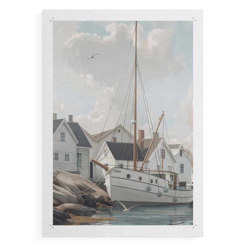 Fisherman's Way III - Impression sur toile seulement - NON-CADRE, H 18 po x l 12 po