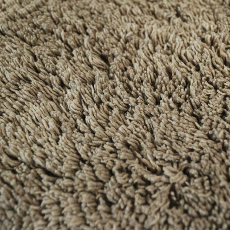 Curved Shower Bath Mat, Mocha