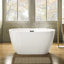 Baignoire de trempage autoportante en acrylique 48 po x 26 po
