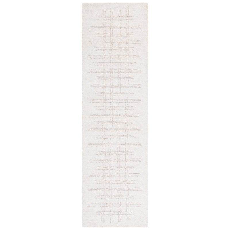 Tapis ivoire / gris Ebony 851, Tapis de couloir 2 pi 3 po x 8 pi