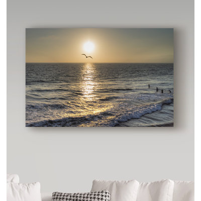 «Seagull Flying» par Dyara, reproduction de photo sur toile tendue