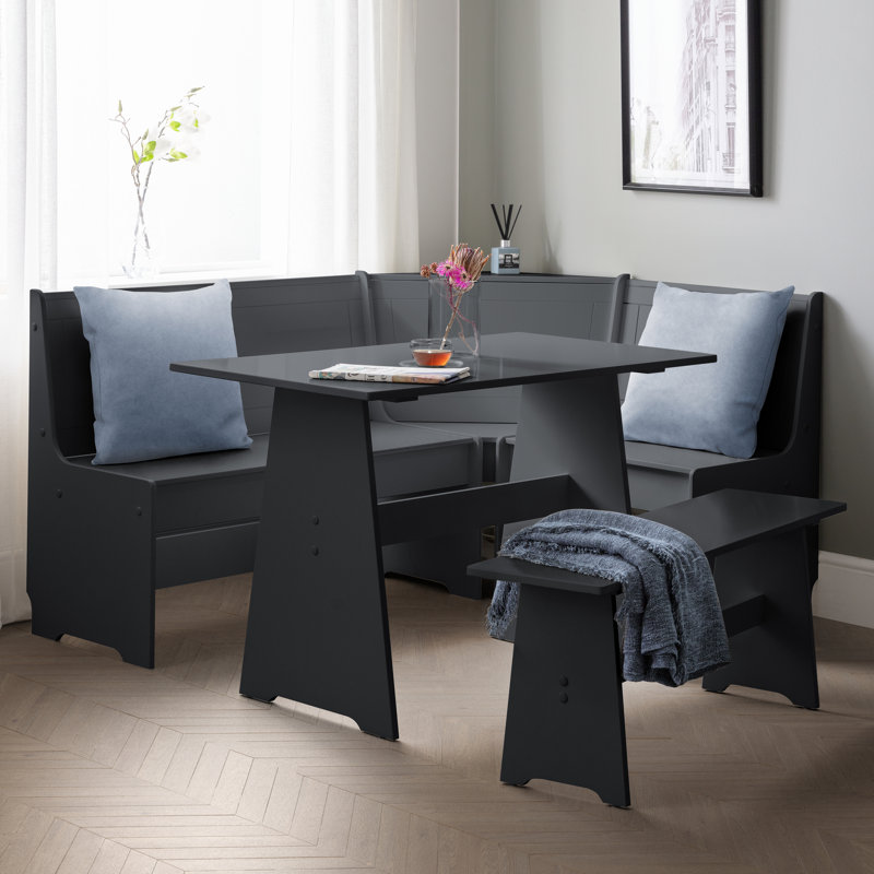 Coin-repas de coin pour 5 personnes avec rangement caché Lief, Anthracite