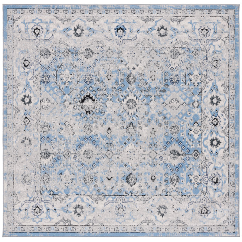 Odyssey Performance Oriental Rug, Square 6'7"