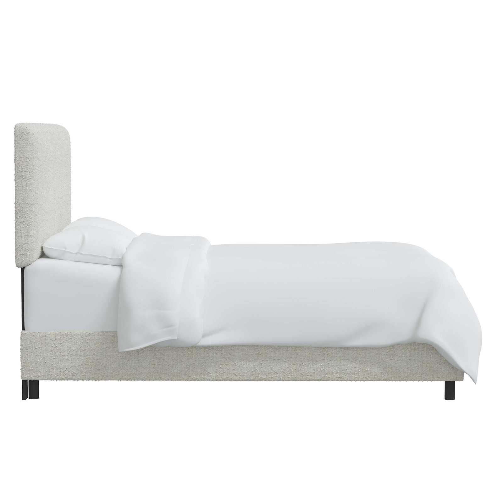 Eisley Upholstered Bed, King, Classic Snow Boucle