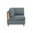 6Pc Modular Sectional Couch: Steel Grey Fabric For Living Room, 2X Wedges, 3X Armless Chairs, : Space, 1X
