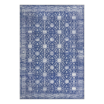 Dymph Chenille Geometric Indoor Rug