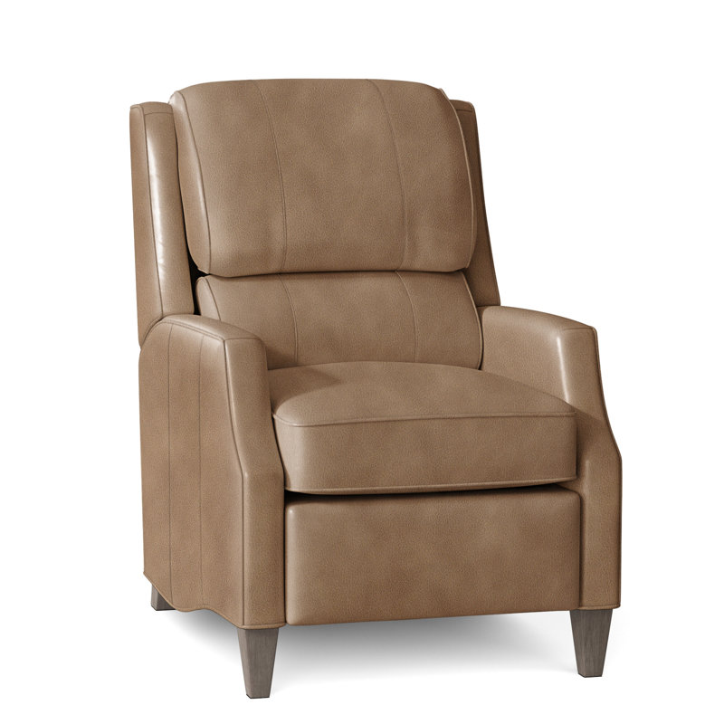 Mauney Recliner, Cobblestone, Manual, Empyrean Tweed Genuine Leather