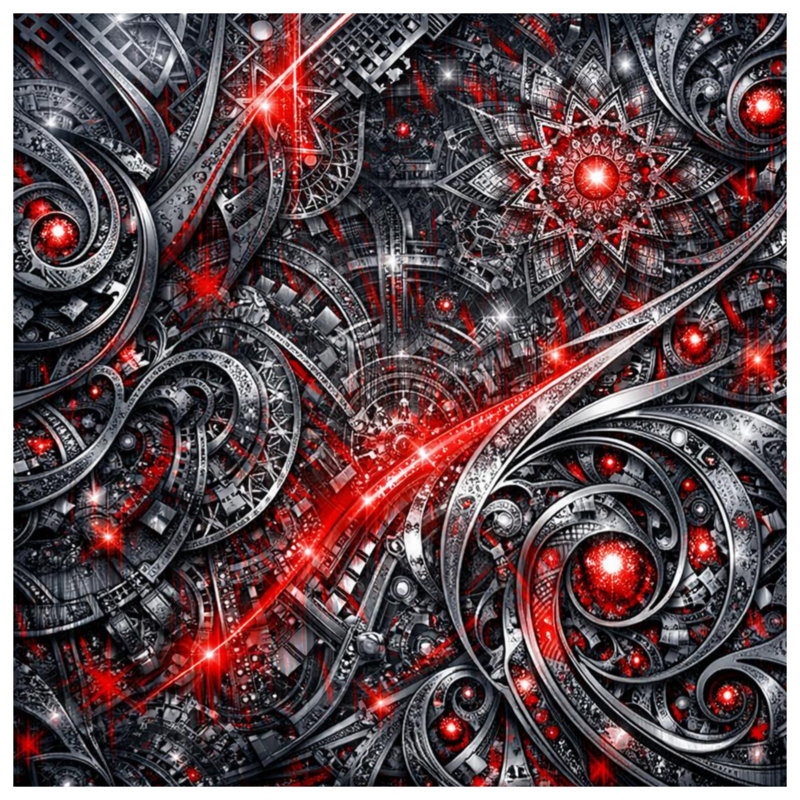 Rideaux de douche Intricate Fractal Artwork, 70in W x 72in H