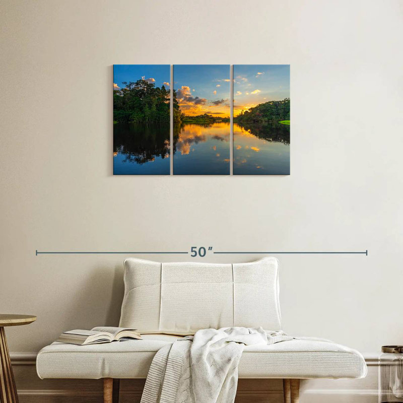 Alvord Amazon River Sunset, 20" H x 33" W