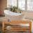 47'' W Wood Shower Bench