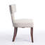 Chaise d'appoint rembourrée en tissu de lin (ensemble de 2)-1406849369