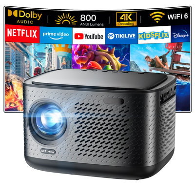 ULTIMEA 1080P Projector 4K Decoding, Netflix-Certified Projector with 800 ANSI Lumens, Apollo P50 -  U0330US10WFUS01