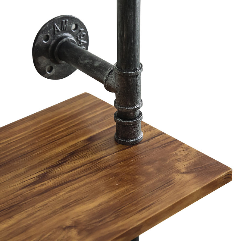 Imron 82.68'' Industrial Pipe Clothing Rack