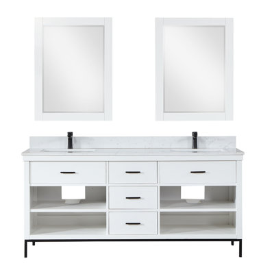 Kesia 72'' Double Bathroom Vanity
