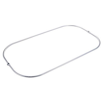 Kingston Brass Vintage 57-Inch Rectangular Shower Curtain Ring Only, 21 Gauge