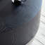 Table basse ronde moderne de 90 cm (35,43 pouces) en MDF, idéale pour le salon ou un appartement. Montage facile. Couleur : noir.