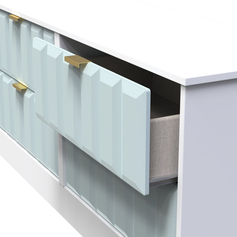 115cm W 4 - Drawer Chest of Drawers, Duck/White