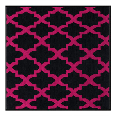 Machine Washable Trellis Gray Area Rug