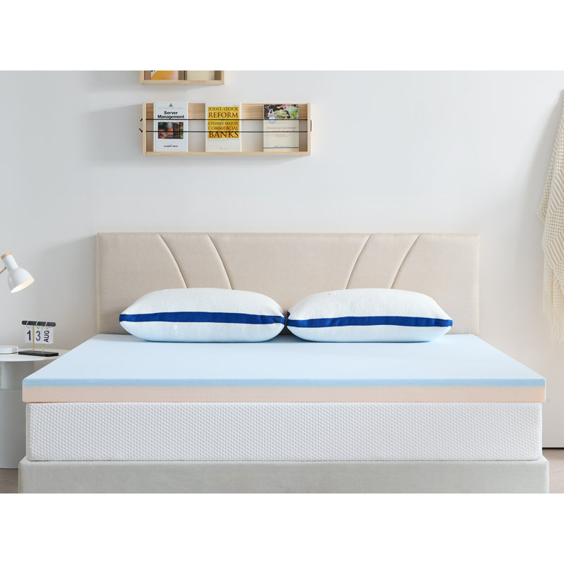 Surmatelas pour grand lit 2 pouces avec mémoire de gel , Grand lit
