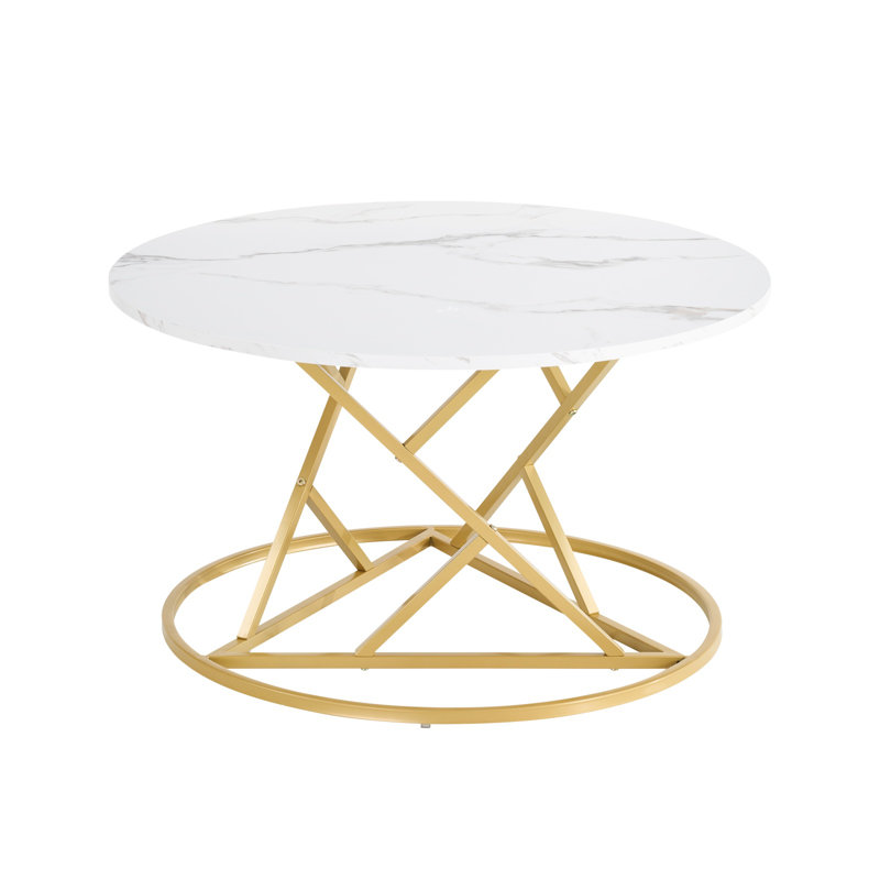 Aidah Frame Coffee Table, Gold