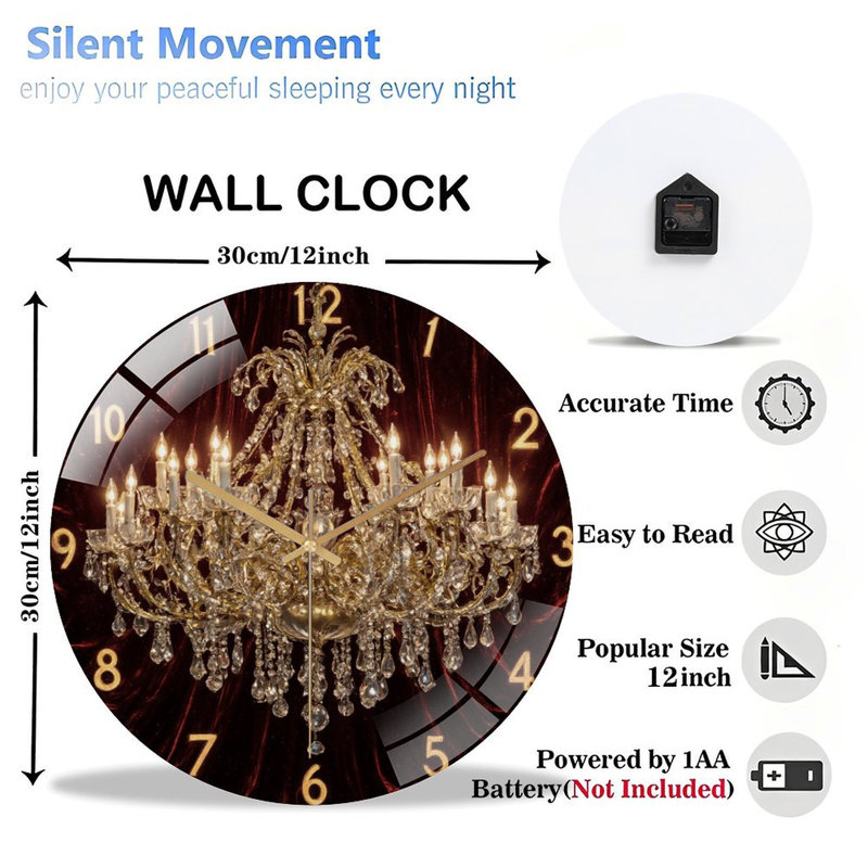 Horloge murale 12 po