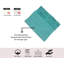 Tapis 100% coton lavable à la machine avec contour Home Weavers Franciska (ensemble de 2)-1937242175