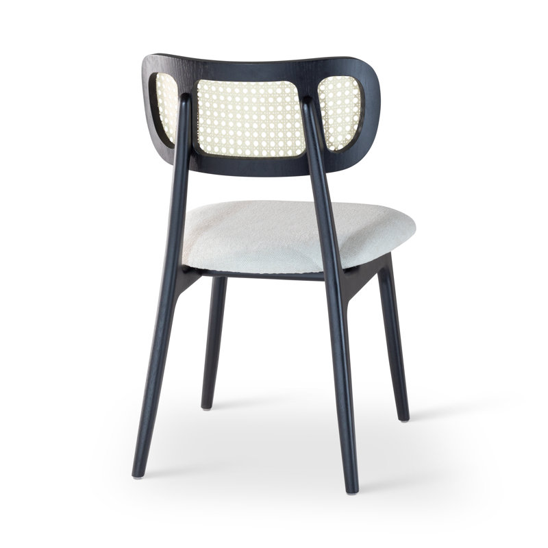 Claudia Cane Side Chair, Ebano
