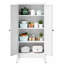 Garde-manger en métal 3 tablettes réglables-129188310
