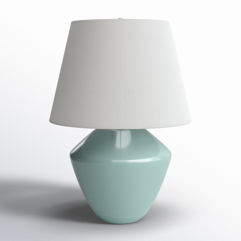 Marron Ceramic Table Lamp, Green