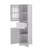 Tall Bathroom Cabinet, Freestanding Storage Cabinet With Drawer And Doors, MDF Board, Acrylic Door, Adjustable Shelves-1106918214