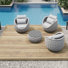 Ensemble de chaises de patio pour 3 personnes avec table basse