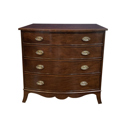Bow Front Mahogany Chest
