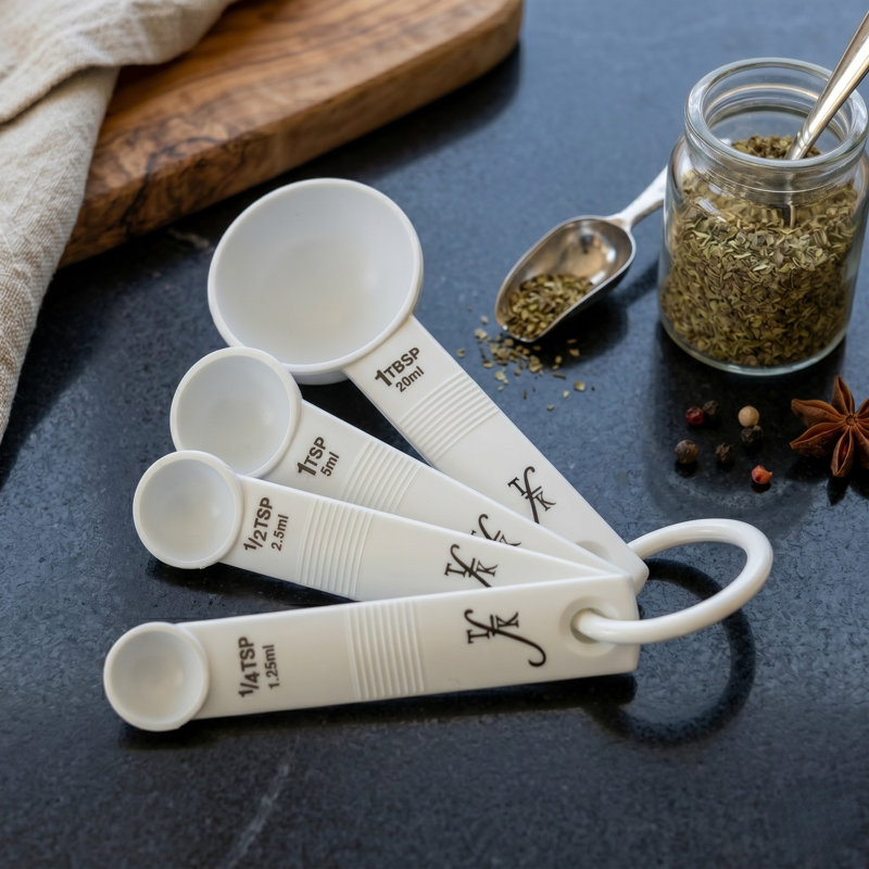 BergHOFF 8-Piece Stainless Steel Measuring Cup Set and Measuring Spoon Set