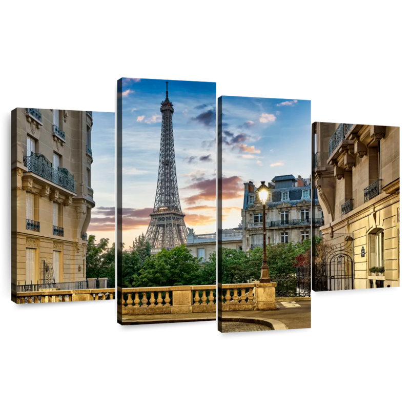 Édifice Nicci Haussman vue Eiffel, H 18 po x l 30 po