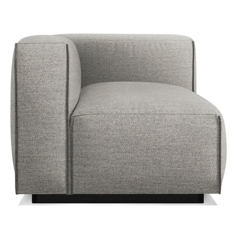 Cleon Chaise Lounge, Coffee Velvet, Right Hand Facing