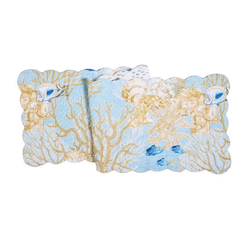 Belmont Reef Reversible Quilted Table Runner