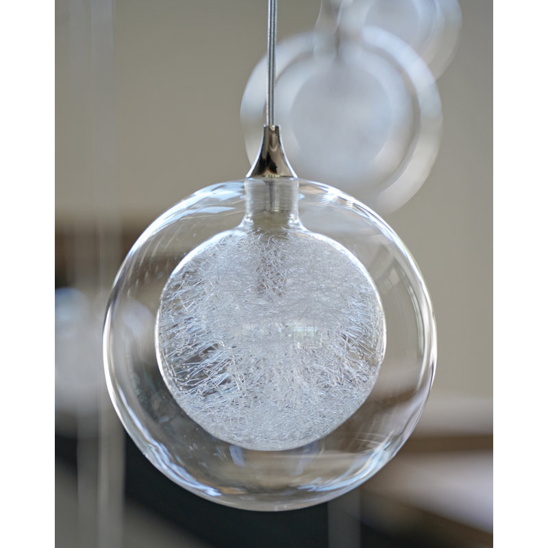 Reflection Twigs 3, Clear, Satin Nickel
