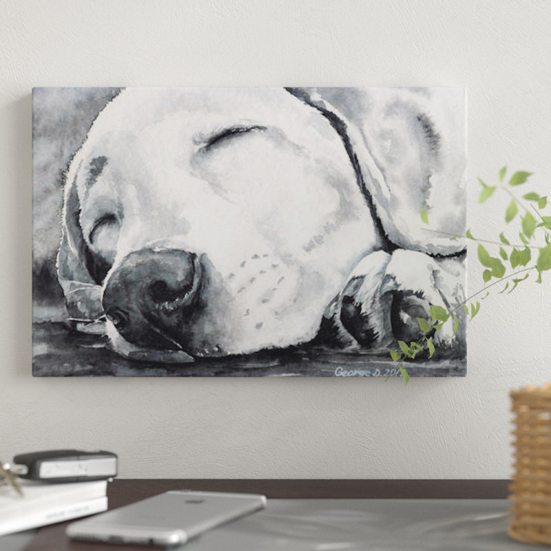 " Happy Dreams " by George Dyachenko, 18" H x 26" W x 1.5" D, Wrapped Canvas