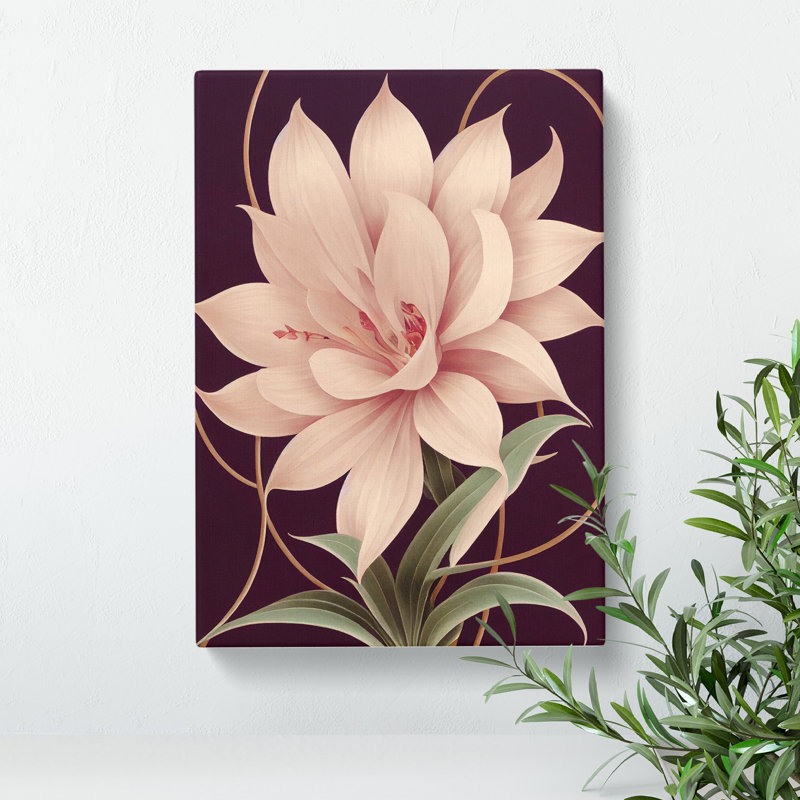 Awe Inspiring Flower - Single Picture Frame Print, Wrapped Canvas, 76cm H x 50cm W x 3cm D