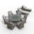 Algird 8 - Person Patio Conversation Set with Cushions